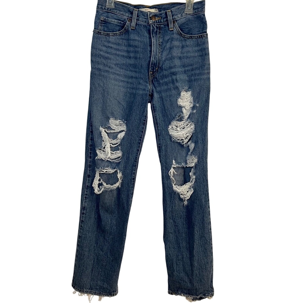 Levi's 94 Baggy Distressed Denim Jeans 90s Style Size 27 Y2K Grunge‎ Streetwear